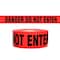 Krowd Kontrol Barricade Tape, Danger, Polyethylene, 7 mil Thickness, 3" Wide, 328 Ft. Long, Red/Black CT-DANGER - alternate 1